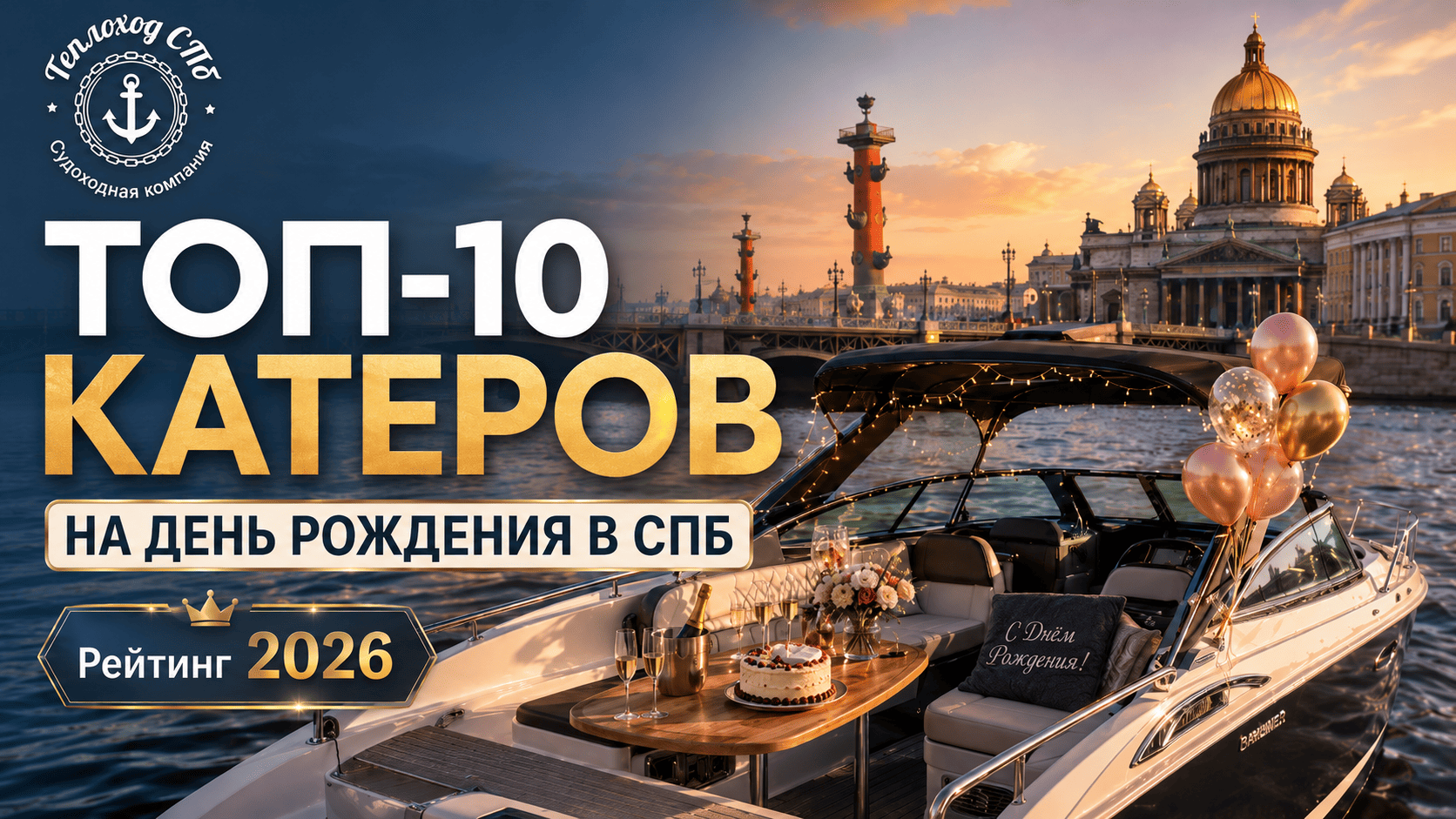 Лучшие катера на день рождения
